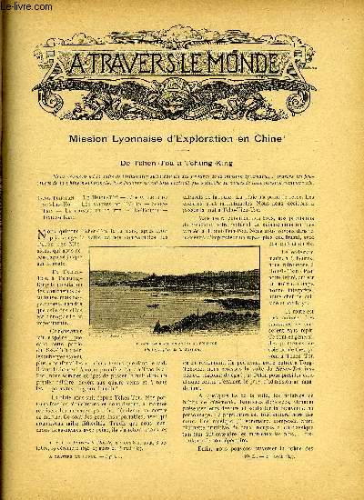 A TRAVERS LE MONDE N 34 - Mission lyonnaire d'exploration en Chine, Dans l'Est africain allemand, Le ligne tlgraphique du Conakry  Faranah, Le mouski et les bazars du Caire