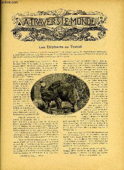 A TRAVERS LE MONDE N° 38 - Les éléphants au travail, L'Ile d'Elbe, Le retour du Windward et de l'explorateur Jackson