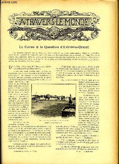 A TRAVERS LE MONDE N 12 - La Core et la question d'Extrme Orient, Coins de France - Luttes bretonnes a Scaer, Amric Vespuce son acte de naissance et son portrait, Le commerce Anglais