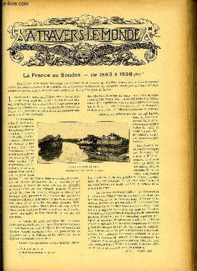 A TRAVERS LE MONDE N 24 - La France au Soudan - de 1863  1898, Chez les paysans norvgiens, Sur le chari et le lac Tchad - Au Baghirmi - Succs de la mission Gentil