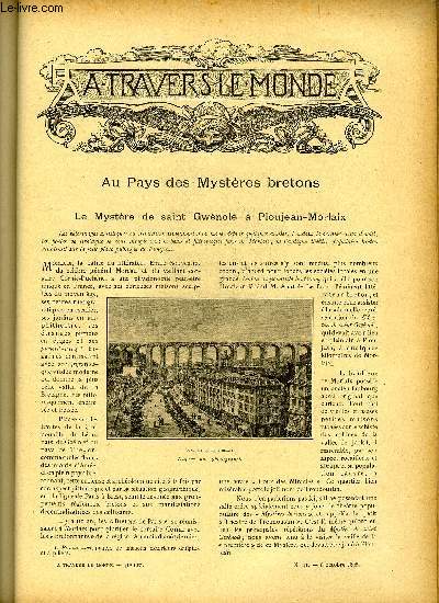 A TRAVERS LE MONDE N 41 - Au pays des mystres bretons - Le mystre de saint Gwnol  Ploujean-Morlaix, Le futur tlgraphe transcontinental africain, Vers le Pole Sud - L'expdition Borchgrevink