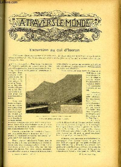 A TRAVERS LE MONDE N 31 - Excursion au col d'Iseran, L'expdition Anglaise a l'Ile de Socotora, Le ballon d'Andre - Son itinraire hypottique, La mission du colonel Macdonald entre le lac Rodolphe et le Nil, L'arsenal maritime de Fou-Tchou