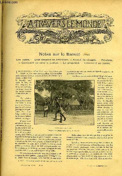 A TRAVERS LE MONDE N 3 - Notes sur le Baoul (suite), La fdration australienne, Le canal de Nicaragua, En Italie - Autour de Florence (suite)
