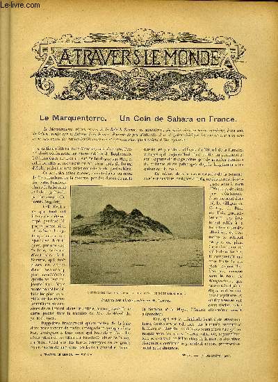 A TRAVERS LE MONDE N 50 - Le marquenterre - Un coin de Sahara en France, Croquis californiens (fin), Etablissements francais de l'Ocanie, Le Japon et les Etats-Unis a l'Ile Marcus, Progrs commercial de notre colonie d'Indo-Chine