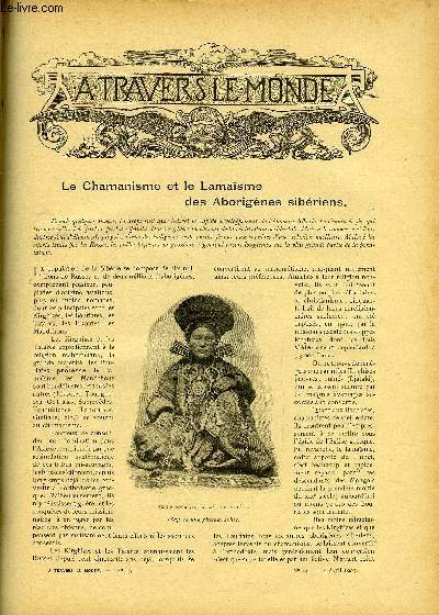 A TRAVERS LE MONDE N 14 - Le chamanisme et le lamaisme des aborignes sibriens, Sur les bords du Victoria Nyanza, Vue d'ensemble des Phnomnes volcaniques de 1902, Le march d'esclaves de Marrakesh