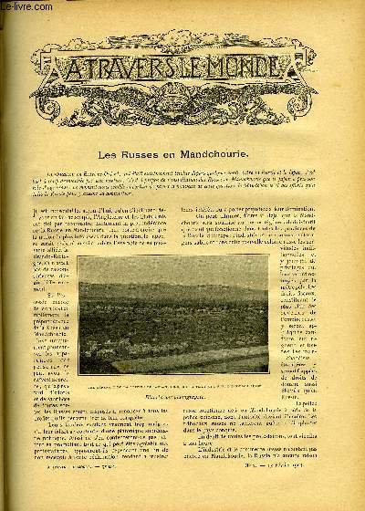 A TRAVERS LE MONDE N 7 - Les Russes en Mandchourie, Dcouverte d'un navire des anciens Vikings, Mort du voyageur Flix Kanitz, La rivalit de la Russie et de la l'Angleterre en Perse, La situation des juifs en Russie, Le coprah - Son origine