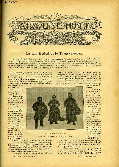 A TRAVERS LE MONDE N 34 - Le lac baikal et le Transsibrien, Autour du Simplon, Saint-Louuis et l'exposition commmorative de l'achat de la Louisiane