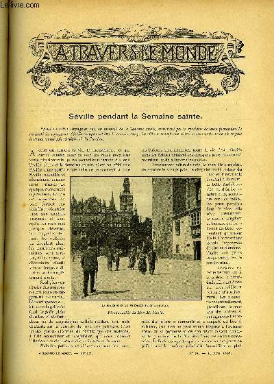 A TRAVERS LE MONDE N 15 - Sville pendant la semaine sainte, Au pays du ras Makonnen, L'avenir des lphants en Asie et en Afrique, La crise du bouddhisme au Japon