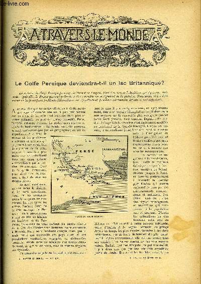 A TRAVERS LE MONDE N 12 - Le golfe persique deviendra-t-il un lac Britannique ?, Les rapports anglo-allemands et les colonies portugaises, Amundsen a conquis le Pole sud, Le canal de Panama donnera-t-il la Chine aux Etats-Unis ?