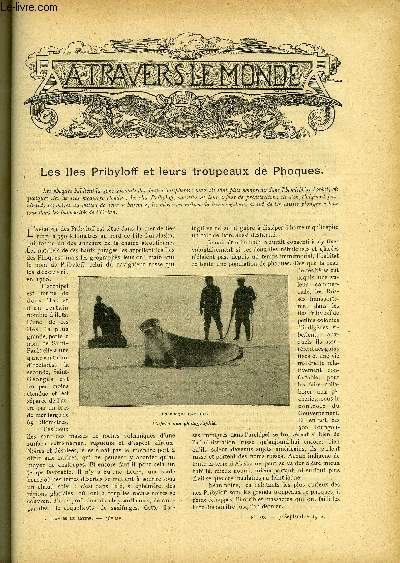 A TRAVERS LE MONDE N 36 - Les Iles Pribyloff et leurs troupeaux de phoques, La suie et les fumes industrielles dans les villes anglaises, La Belgique et le fort de Flessingue, Origine possible des cratres lunaires, Soir de ramadan a Constantinople