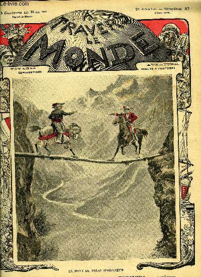 A TRAVERS LE MONDE N 57 - Le pont du point d'honneur par Joe Traveller, Le maitre du mystere par le captain Hidden, Les voleurs de roupies par Jim Mac Ferson, Le trsor des incas par Gaston Rayssac, La nue rouge par J. Revel, L'hritage de Tanita