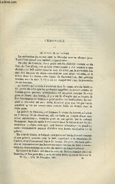 LES MONDES (COSMOS) N 16 - Le tunnel de la manche, Recherche d'une nouvelle source de sucre, La ramie et le china-gras, Une plante qui remplace la vigne, Tavelure des fruits, Climatologie de Venise, Le cimetire gallo-romain de Hermes