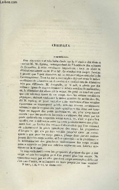 COSMOS - LES MONDES N 12 - Isomorphisme, Dnombrement des nationalits en Autriche, Microphone, radiophone et phonographie, LA combustion des diamants, La ccydomie des crales, Sur la conservation de l'nergie solaire