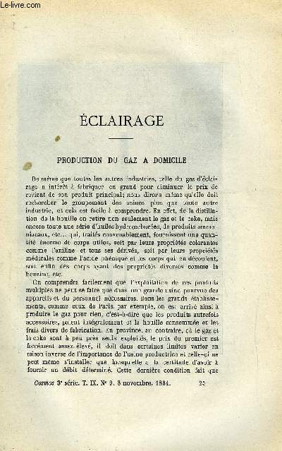 COSMOS - LES MONDES N 9 - Production du gaz a domicile, Eclairage lectrique a Genve, Petites plantes, Les ballons dirigeables, Chemin de fer franco-suisse, Les grands ponts en Amerique, en Russie, en France, Tubes pneumatiques