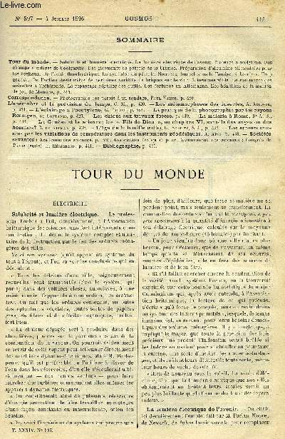 LE COSMOS - REVUE DES SCIENCES ET DE LEURS APPLICATIONS N 597 - Salubrit et lumire lectrique, La lumire lectrique de l'avenir, Moteurs a actylne, Des champs aurifres de Coolgardie, Des gisements de ptrole de la Crime, Prparation d'albumine