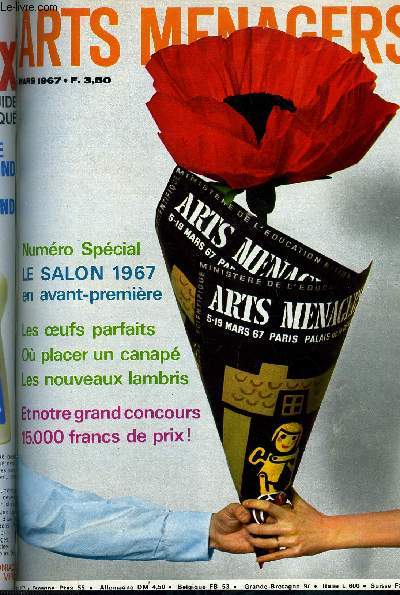 ARTS MENAGERS N 207 - L'art de vivre par Marcelle Auclair, Sujets de conversation : sagesse de Gilbert Cesbron, Animaux : la plus utuile des amitis, Le plus clbre muse a 100 F, celui des images d'Epinal, Cinma : pour vos films, bonne projection