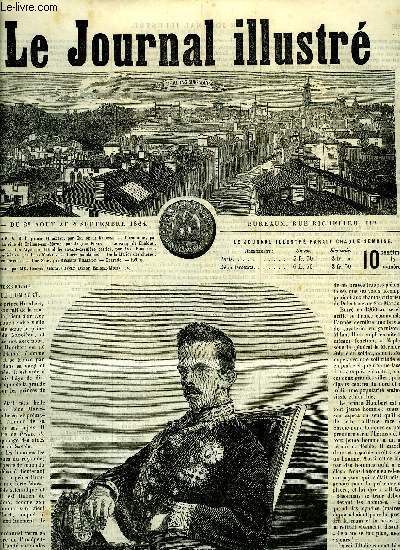 LE JOURNAL ILLUSTRE N 29 - Son altesse royale le prince Humbert par Charles de la Varenne, Chalons-sur-Marne par Jacques Bonus, Le camp de Chalons par Aldolphe Launay, Les mystres d'Udolphe XXV par Anne Radcliffe, Causerie judiciaire par Jules Moinaux