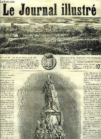 LE JOURNAL ILLUSTRE N 76 - Monument a la mmoire de Catherine II a Saint Ptersbourg par A. Jourdier, Lettre de M. Babinet a M. Henry de Montaut par Trublet, Saint-Omer par Jacques Bonus, Les ngres affranchis par A. Laynaud, La nouvelle glise