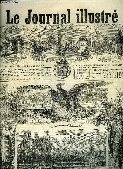 LE JOURNAL ILLUSTRE N 117 - Alenon par Jacques Bonus, Comice agricole d'Auxerre par Paul de Linois, L'oxygne et l'Ozone par L. D.M., Les lections en Angleterre par A. Laynaud, Le mois de Marie paroles et musique de M. Edmond l'Huillier chant