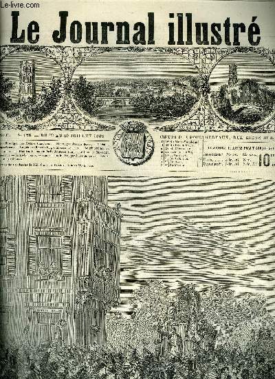 LE JOURNAL ILLUSTRE N 128 - Rieux par Jacques Bonus, Le gnral Benedeck par Maxime Leclerc, Le gnral Giulay par Maxime Leclerc, Histoire de mademoiselle Jeunesse (fin) par Charles Monselet, La mode par X, Causerie judiciaire par Jules Moinaux