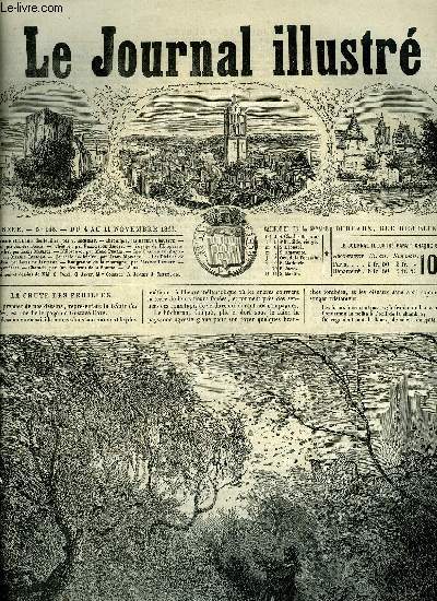 LE JOURNAL ILLUSTRE N 143 - La chute des feuilles par V. Cochinat, Loches par Jacques Bonus, Voyage de l'empereur d'Autriche par Louis Maurice, L'Epreuve par Marc Perrin, Les courses en Angleterre par Maxime Leclerc, Les plaisirs de novembre par Louis