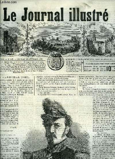 LE JOURNAL ILLUSTRE N 156 - Le marchal Niel par H. de M, Auxerre par Jacques Bonus, L'as de trfle par H. Gourdon de Genouillac, Le club des Patineurs en bois de Boulogne par Lo de Bernard, Convoi arrt dans les neiges par H, Une larme par Etienne