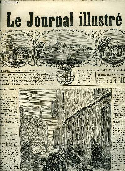 LE JOURNAL ILLUSTRE N 170 - Exposition universelle : Beaux arts, Nron aprs l'incendie de Rome par M., Castelnaudary par Jacques Bonus, Salon de 1867, Peinture III par H. Escoffier, Danielle, XI par Etienne Enault, Les fruits par M.V, Rception du frre
