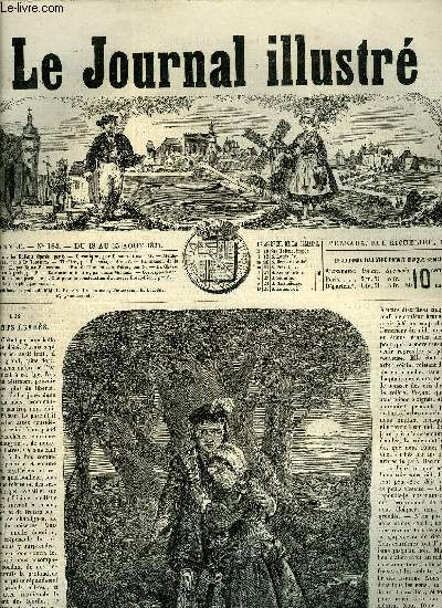 LE JOURNAL ILLUSTRE N 184 - Les enfants gars par S, Monts-sur-Guesnes par le Dr Tourette, La maison de la rue d'enfer, II par Emile Souvestre, Rue de Tien-Sin a Pkin par S, La chasse au faucon en Algrie par S, Dmolition d'une partie de la Cit