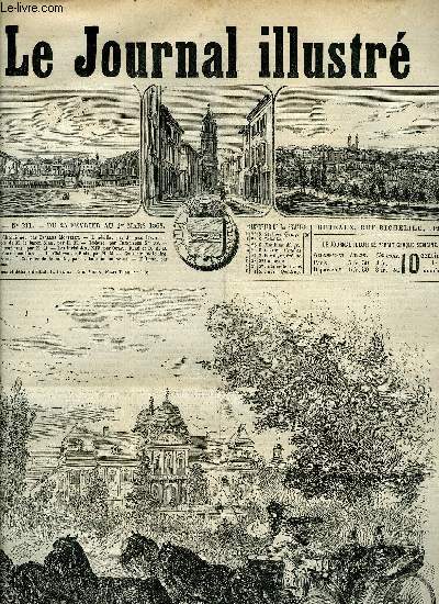 LE JOURNAL ILLUSTRE N 211 - Lunville par Jacques Bonus, Attelage hongrois par le baron Sina par H.M, Promenade du boeuf gras par H.M, Les invisibles XIV par Octave Fr et D.A.D. Saint Yves, Le chateau de Blois par H.M