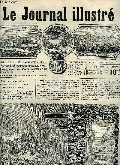 LE JOURNAL ILLUSTRE N 219 - Peintures murales de la cour d'honneur des Invalides par Maxime Vauvert, Saint-Maximin par Jacques Bonus, La tte de mineur IV par Ren de Pont-Jest, Le vieux Sra par H. de M, Intrieur de harem par Charles Yriarte, L'amour