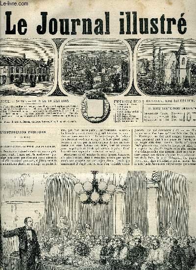 LE JOURNAL ILLUSTRE N 221 - L'instruction publique a Paris par Flix Hment, Longny par Jacques Bonus, La place du Chateau d'eau par Lo de Bernard, La sorcire de Rochecardon I par A. Borel d'Hauterive, Marie-Antoinette sur la charrette des supplicis