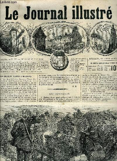 LE JOURNAL ILLUSTRE N 222 - Sir Charles Napier a Magdala par H.M, Cusset par Jacques Bonus, Apollon tuant le serpent Python par H.M, La sorcire de Rochecardon III par A. Bordel d'Hauterive, Salon de 1868 par H. Escoffier, Mariage du prince Humbert