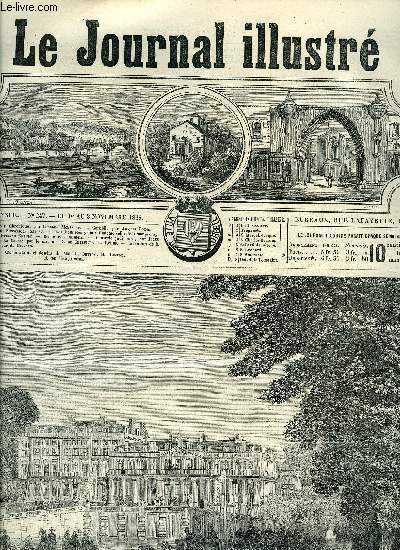 LE JOURNAL ILLUSTRE N 247 - Corbeil par Jacques Bonus, Les honntes gens : Mademoiselle de Champrosay XXV par Etienne Enault, Crime et chatiment, La chasse par le marquis G. de Cherville, Invention de la locomotive par A. Laynaud