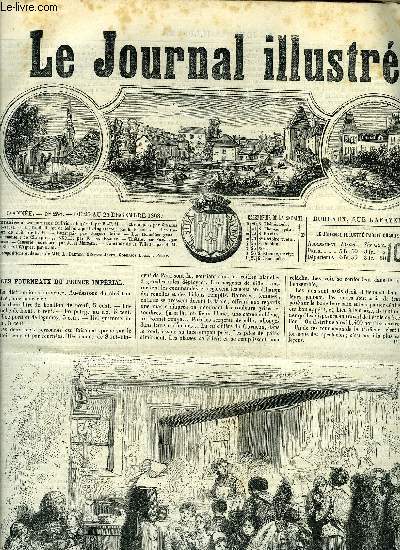 LE JOURNAL ILLUSTRE N 254 - Les fourneaux du Prince Imprial par V-F M, Le football, jeu de ballon a pied par E. Barrre, Les travaux de nuit par H.M, Buzanais par Jacques Bonus, Les honntes gens : Mademoiselle de Champrosay XXXII par Etienne Enault