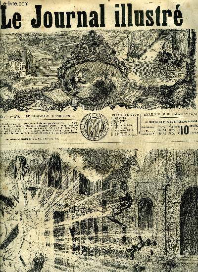 LE JOURNAL ILLUSTRE N 268 - La catastrophe de la place de la Sorbonne par Aristide Roger, Longchamps sous Louis XIV par Abel d'Avrecour, Un mariage tomb du ciel par B. Laforet, La synagogue de Paris et la Paque juive par A. Le vendredi saint a Palerme