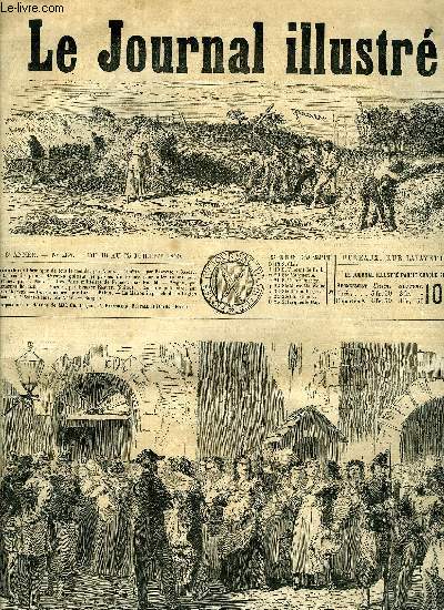 LE JOURNAL ILLUSTRE N 284 - Convoi des jeunes dtenues quittant les prisons de France par Ed. M, Prague par Alexandre Boullier, Yorick par Etienne Enault, Questionnaire par Lux, La maison impriale de la Lgion d'honneur a Saint Denis par Noly