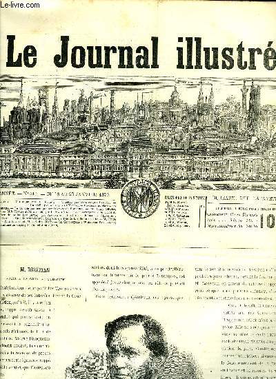 LE JOURNAL ILLUSTRE N 310 - Gabrielle par le marquis de Valori, Le concile oecumnique par Alexandre Boullier, M. Emile Ollivier par Noly, Mlle Krauss et Mlle Bloch par L. Maulon, La conciergerie et le dpot de la prfecture de police par Alexandre