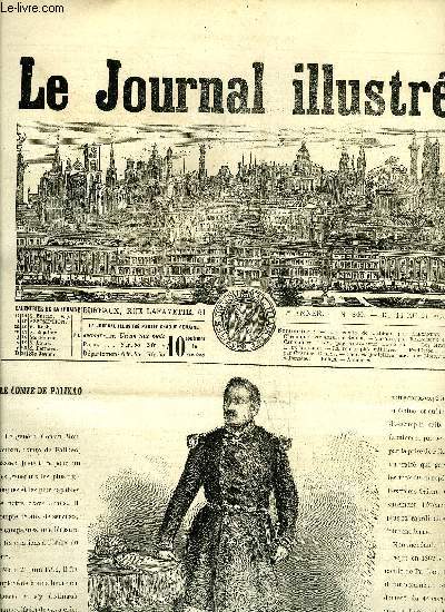 LE JOURNAL ILLUSTRE N 340 - Le comte de Palikao par Alexandre Boullier, La canonnire Farcy par Alexandre Boullier, Les mitrailleuses par L. de Maulon, La tlgraphie militaire, Feuilleton : Fridoline (fin) par Charles Deslys