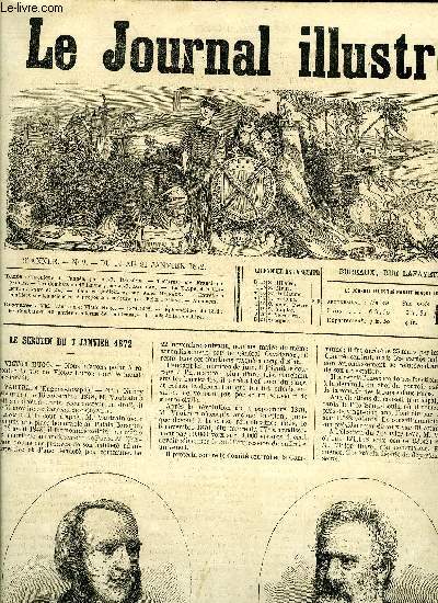 LE JOURNAL ILLUSTRE N 2 - Les combats du 19 janvier par A-J Dalsme, La taupe et la grenouille suite et fin, Causerie judiciaire par Jules Moinaux, Entretiens familiers sur les sciences : A propos des couleurs par Flix Hment, Gravures : MM. Vautrain