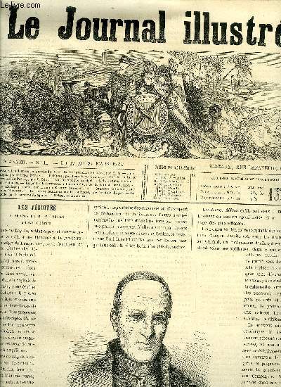 LE JOURNAL ILLUSTRE N 11 - Les jsuites a propos du R.P. Beckx, gnral de l'ordre par F.H, Charles-Quint et Bernard de Palissy par I. Lo, Un bal masqu au thatre de la Fenise, a Venise, par Valentin, La pche des crevettes a l'embouchure de la Tamise