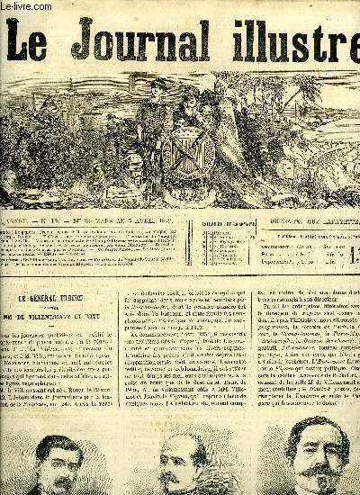 LE JOURNAL ILLUSTRE N 13 - Le gnral Trochu contre MM. de Villemessant et Vitu, Procession du Vendredi saint a Sville, Aspect de la promenade des Champs Elyses, Le mariage d'Isabelle par Henry Bocage, Entretiens familiers sur les sciences