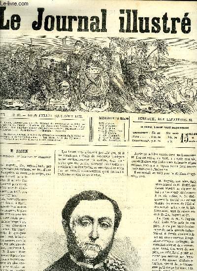 LE JOURNAL ILLUSTRE N 30 - M. Daguin, nouveau prsident du tribunal de commerce de la Seine, Chronique par Georges Dubois, Les Espagnols a Luchon, Une singulire histoire par Henri Legay, Causerie judiciaire par Jules Moinaux