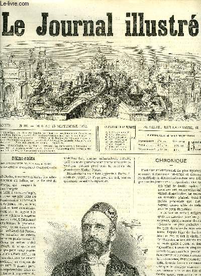 LE JOURNAL ILLUSTRE N 36 - Chronique par Georges Dubois, Une singulire histoire par Henri Legay, Le gnral Grant dans son intimit, Arrive a la Banque de Strasbourg d'un acompte sur l'indemnit de guerre, La ville de Salzbourg, Boite aux lettres