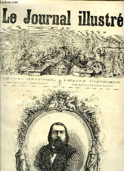 LE JOURNAL ILLUSTRE N 44 - Chronique par Georges Dubois, Les inondations, Reprise de la source a l'Opra, La folle du Conquet par Pierre Zaccone, Boite aux lettres par J.B, Mort de M. Babinet