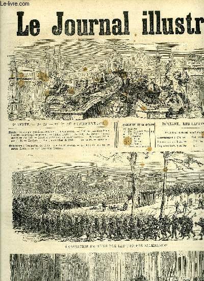 LE JOURNAL ILLUSTRE N 48 - Chronique par J-A. Dalsme, L'vacuation, Le pays du ptrole, Sainte Ccile, La folle du Conquet par Pierre Zaccone, Causerie judiciaire par Jules Moinaux, Boite aux lettres par J.B, En fort, Les jeunes filles de Paris