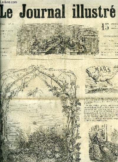 LE JOURNAL ILLUSTRE N 12 - Mars par A. Buchon et L. Houssot, La jeunesse de Louis XIV par Alexandre Dumas par Charles Darcours, Minon Minette IV par Francisque Sarcey, L'hiver dans les Vosges par H.S.