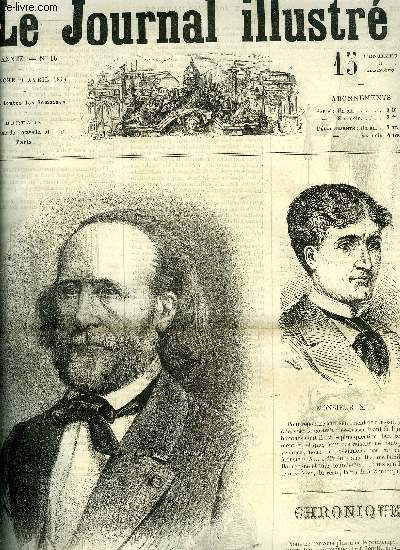 LE JOURNAL ILLUSTRE N 16 - Charles Sainte Claire Deville, dessin de H. Meyer, Le vieux Paris, dessins de Hubert Clerget