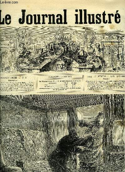 LE JOURNAL ILLUSTRE N 33 - Le Colonel Baker et Miss Dickison par H. Meyer, Le paricide Fradon marchant au supplice par P. Kauffmann, L'impratrice d'Autriche, Reine de Hongrie par Henri Meyer, Aspect du collge Chaptal, le jour fix pour la distribution