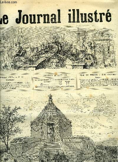 LE JOURNAL ILLUSTRE N 34 - L'anniversaire de Froeschwiller par P. Kauffmann, Le naufrage de cinq prtres a Saint-Malo par H. Meyer, L'accident de Vincennes par H. Meyer, La fte d'Enghien par H. Meyer