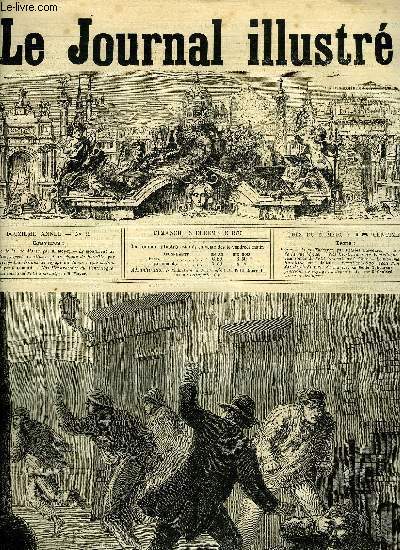 LE JOURNAL ILLUSTRE N 49 - Portrait de Mlle Djazet dans le rle du vicomte de Ltorires par Henri Meyer, Le crime de la rue Morse par H. Meyer, Le monument de Bazeilles, aspect du village et du champ de bataille par H. Meyer, Impressions de voyage